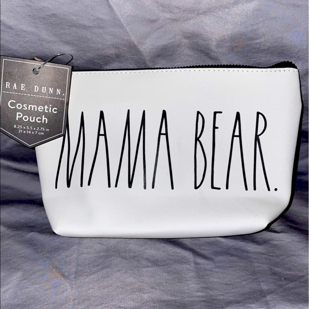 New Rae Dunn, MAMA BEAR, cosmetic bag